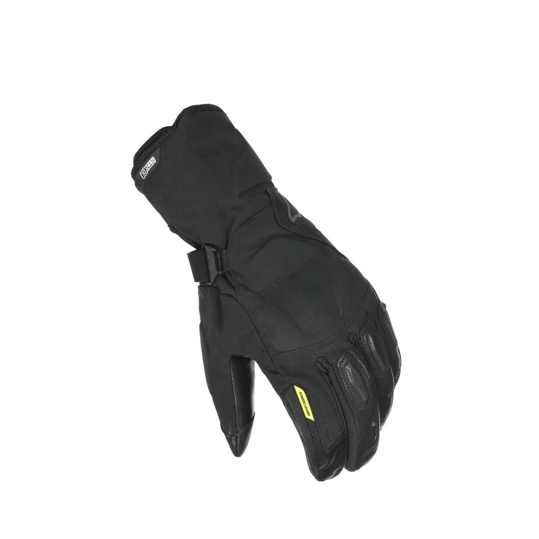 motorcycle gloves macna zembla rtx dl waterproof raintex direct aminated ergo thumb touch tip goat leather thermo lining rissc doubled palm eva black touring adventure adv top