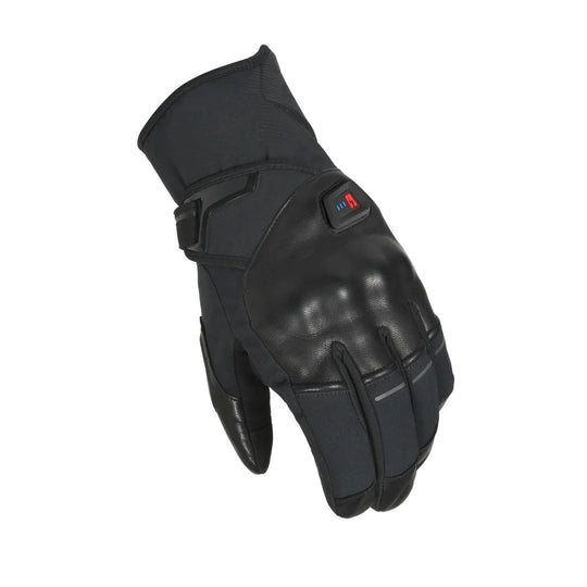 motorcycle gloves macna era rtx heated electric electrically thermos Bemberg goat leathertouch tip black touring adventure adv top