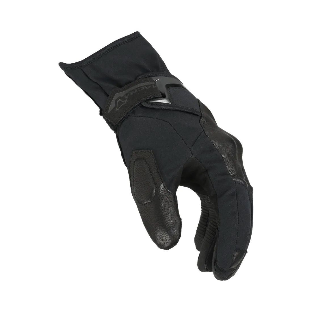 motorcycle gloves macna era rtx heated electric electrically thermos Bemberg goat leathertouch tip black touring adventure adv side