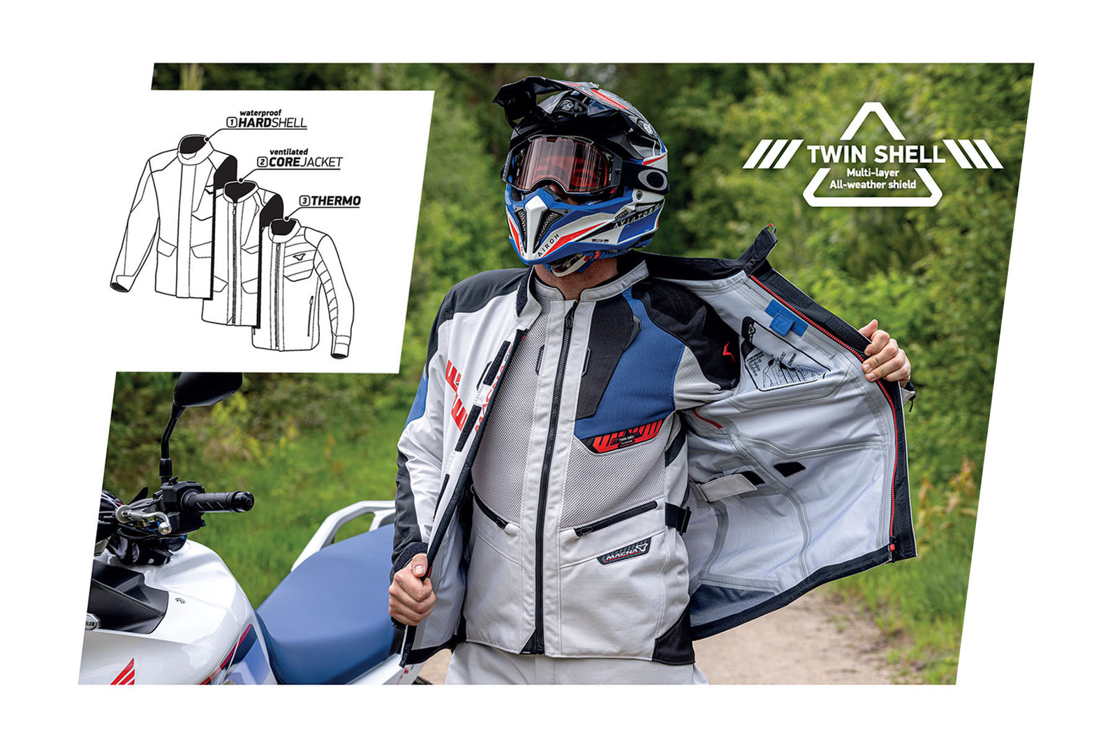 macna home usa main service sales support jackets gloves pants heating riding gear adventure touring. 
