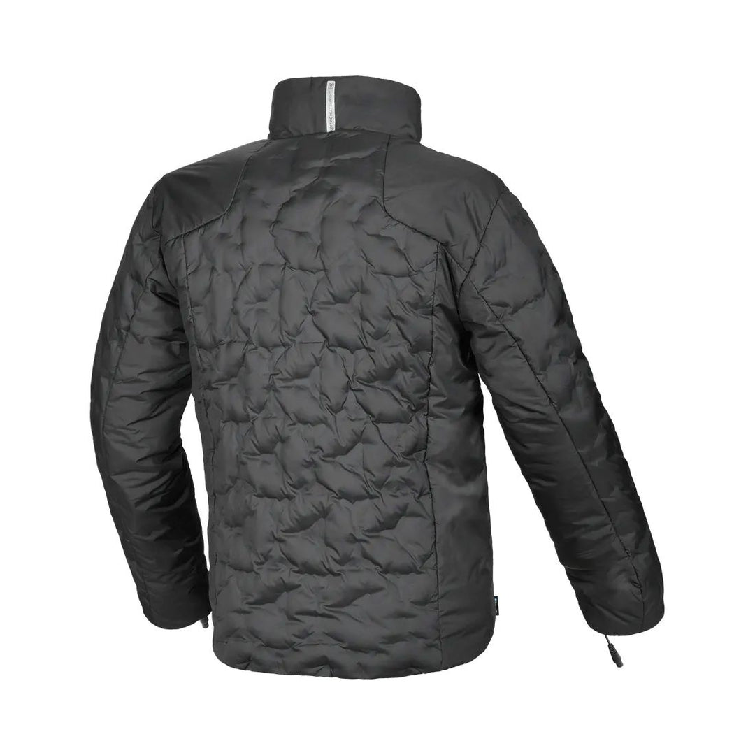 motorcycle jacket macna ascent waterproof thermal electric heated down feather touring adventure adv back