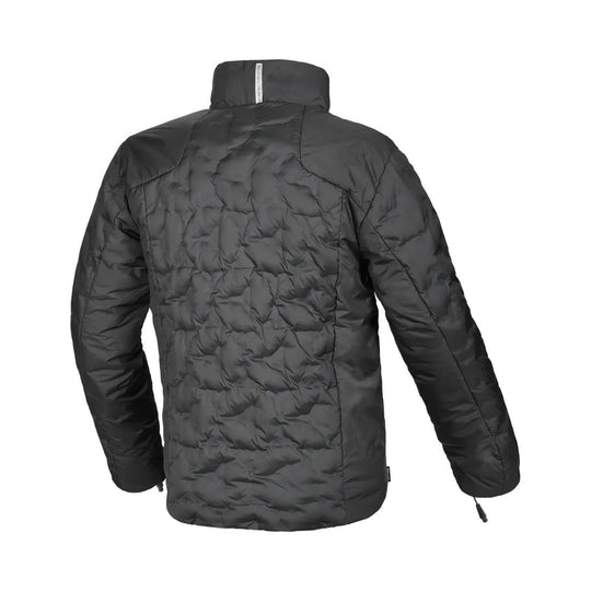 motorcycle jacket macna ascent waterproof thermal electric heated down feather touring adventure adv back