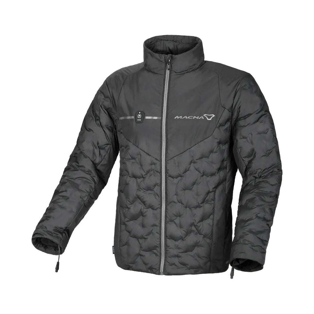 motorcycle jacket macna ascent waterproof thermal electric heated down feather touring adventure adv front