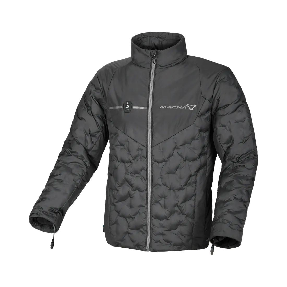 motorcycle jacket macna ascent waterproof thermal electric heated down feather touring adventure adv front