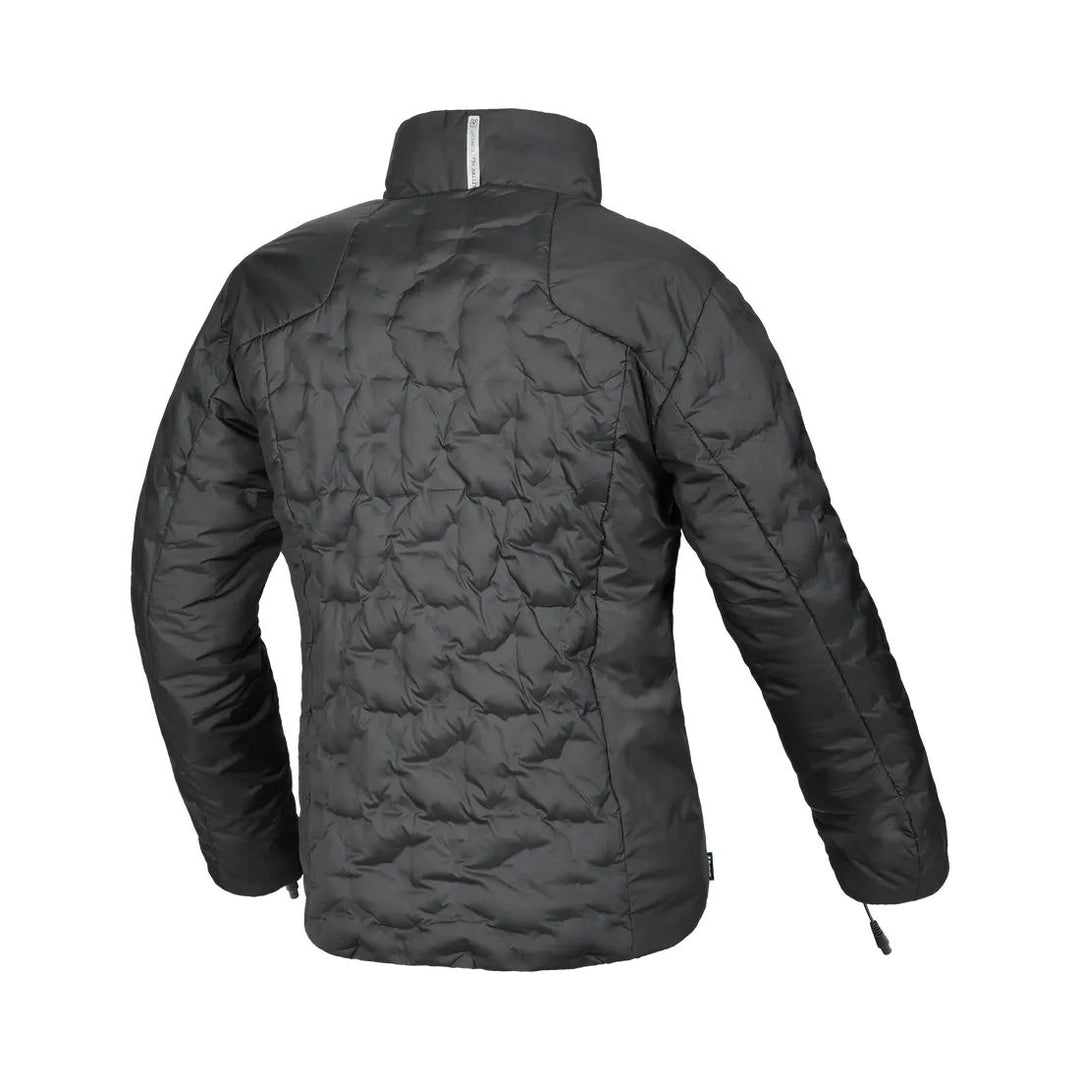 motorcycle jacket macna ascent womens waterproof thermal electric heated down feather touring adventure adv back