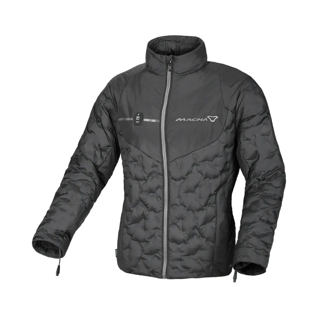 motorcycle jacket macna ascent womens waterproof thermal electric heated down feather touring adventure adv front