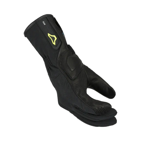 motorcycle gloves macna axista womens ergo thumb eva knuckle waterproof raintex eva double palm goat leather black touring adventure adv side