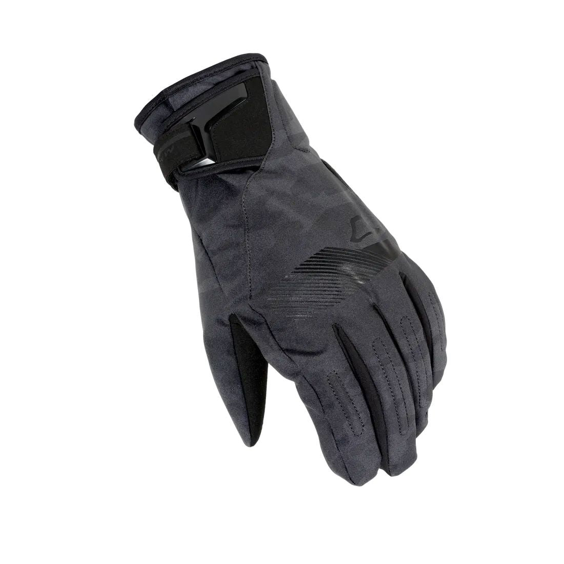 motorcycle gloves macna waterproof grip print touch tip raintex touring gray camo adventure adv top