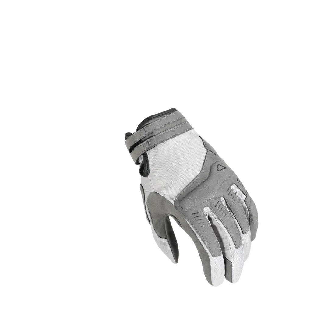 motorcycle gloves macna darko ergo thumb grip print eva knuckle tpr palm beige gray touring adventure adv top