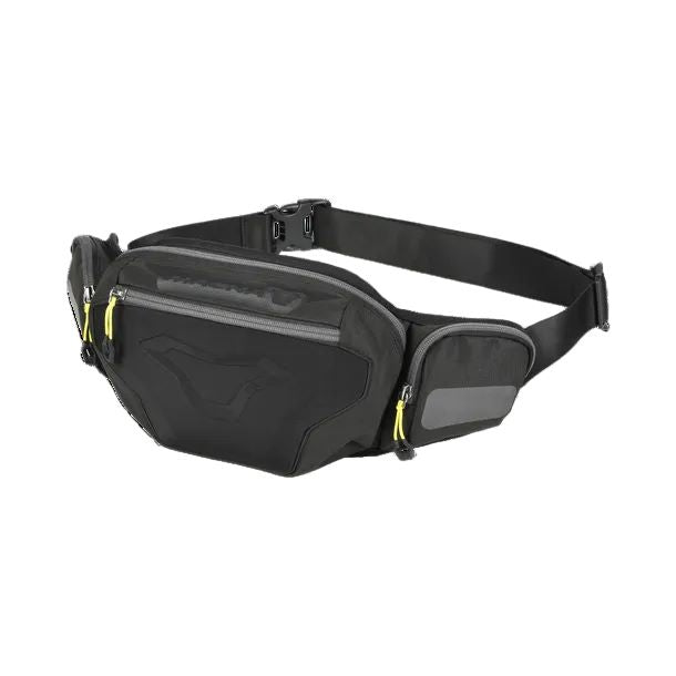 motorcycle hip bag large ripstop mesh eva black gray touring adventure adv