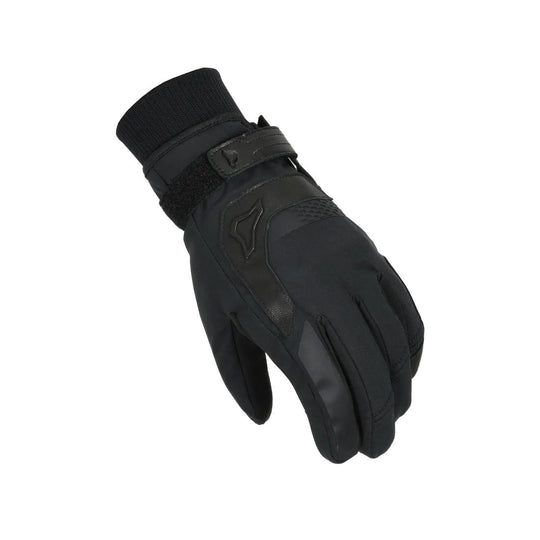 motorcycle gloves macna horizone waterproof thermos softshell leather black touring adventure adv top