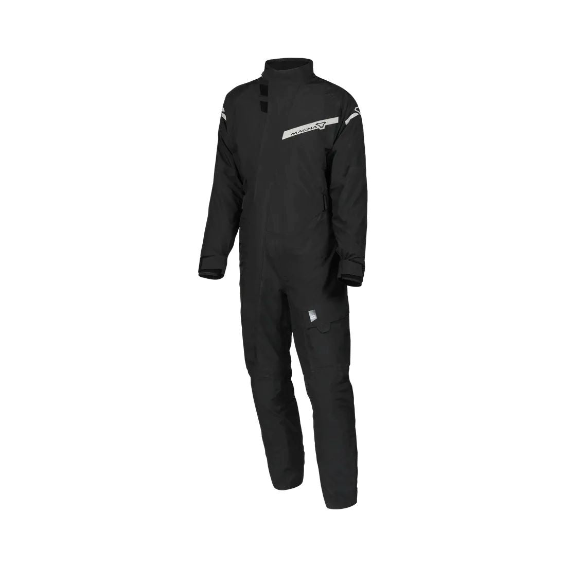 motorcycle rainwear macna hydra rain protection reflection laminated mesh black touring adventure adv front
