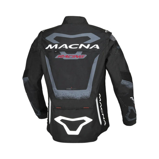 motorcycle jacket macna landmark ventilation vents summer outer shell ventilation reflective airbag hydro pocket detachable sleeves black touring adventure adv back