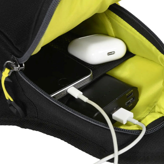 motorcycle leg bag basic waterproof rolltop closure grip print black touring adventure adv example 2