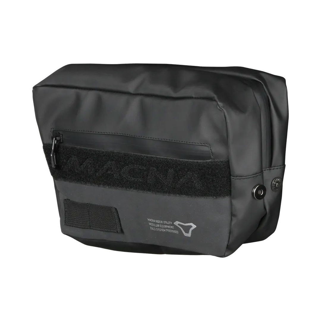 motorcycle hip bag muhb night eye nighteye waterproof black touring adventure adv front