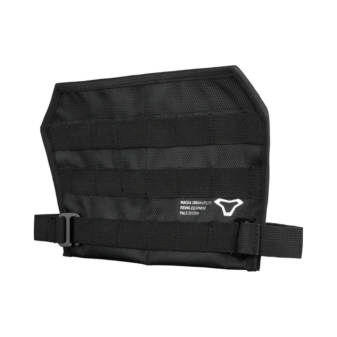 motorcycle jacket macna utility pals p.a.l.s. base plate base-plate extra storage luggage black touring adventure adv front
