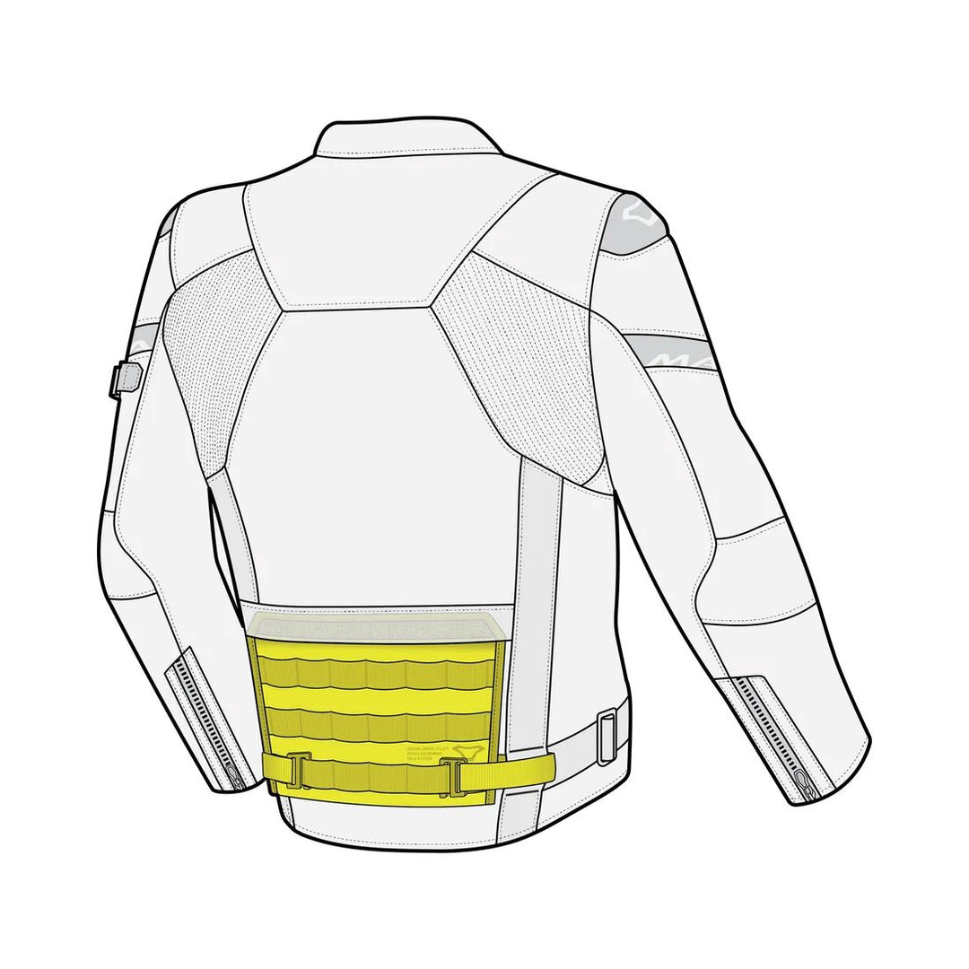 motorcycle jacket macna utility pals p.a.l.s. base plate base-plate extra storage luggage black touring adventure adv diagram