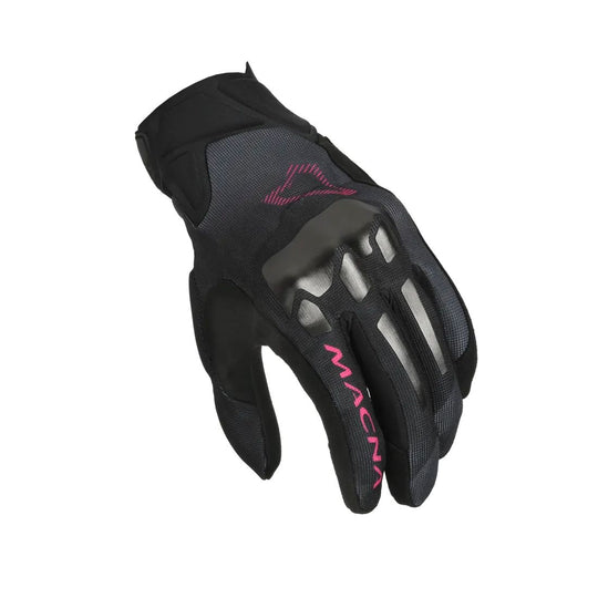 motorcycle gloves macna mana womens TPR knuckle EVA pink black touring adventure adv top