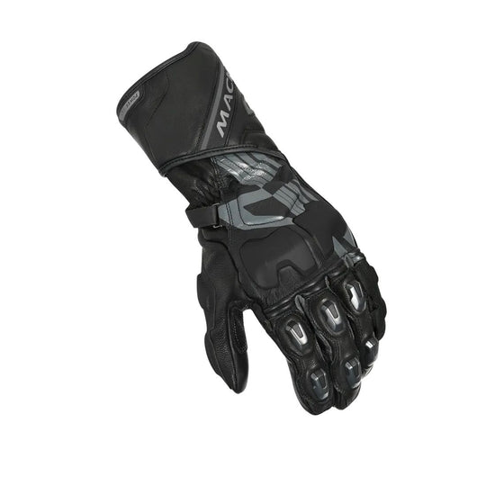 motorcycle gloves macna powertrack armax goat cow kangaroo leather knuckle finger lam protection tpr cuff ergo thumb black racing touring adventure adv top