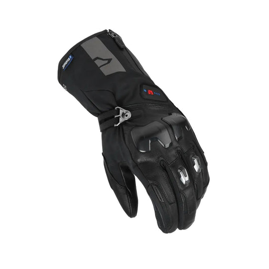 motorcycle gloves macna progress 2.0 rtx dl kit electric heating battery touch tip screen cleaner 12v bluetooth eva tpr goat leather soft flex black touring adventure adv top