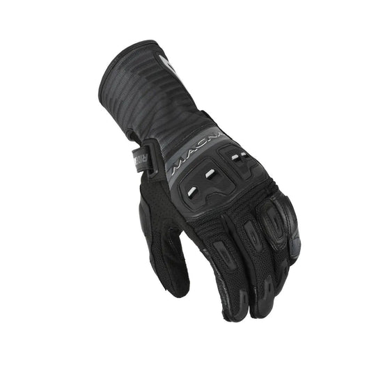 motorcycle gloves macna shellar armax touchtip ergo thumb tpr eva double palm black touring adventure adv top