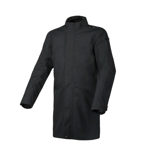 motorcycle jacket macna skye overcoat dynablock air outlet storage travel pouch mesh reflective heat transfers black touring adventure adv front