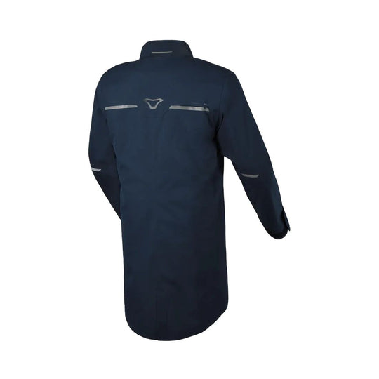 motorcycle jacket macna skye overcoat dynablock air outlet storage travel pouch mesh reflective heat transfers dark blue touring adventure adv back