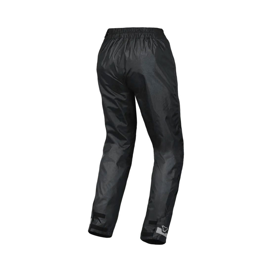 motorcycle pants macna womens spray laminated reflection rain rainwear travel pouch black touring adventure adv back
