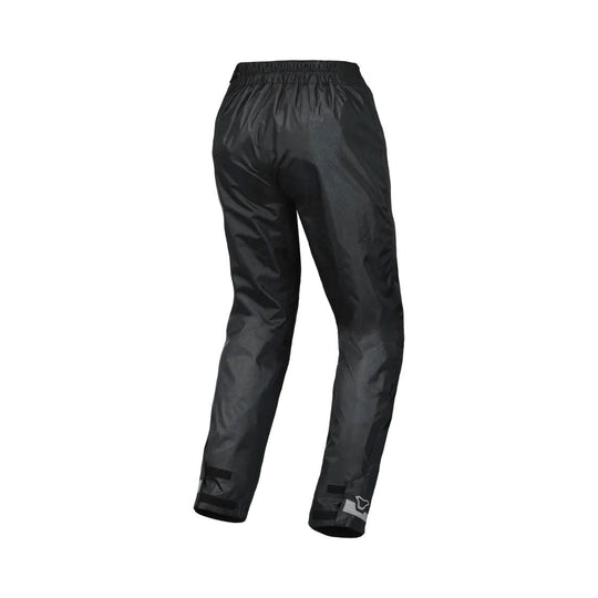 motorcycle pants macna womens spray laminated reflection rain rainwear travel pouch black touring adventure adv back