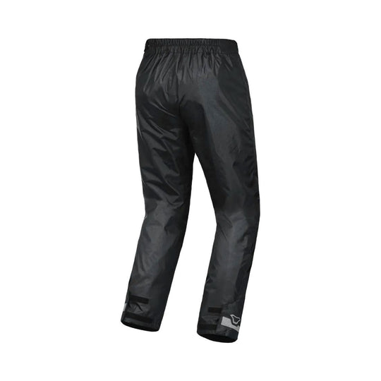 motorcycle pants macna spray laminated reflection rain rainwear travel pouch black touring adventure adv back