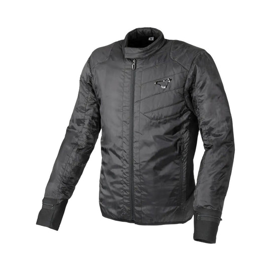 motorcycle jacket macna waterproof twinshell twin shell vents ventilation raintex laminated vision tech led light epg black touring adventure adv thermo front