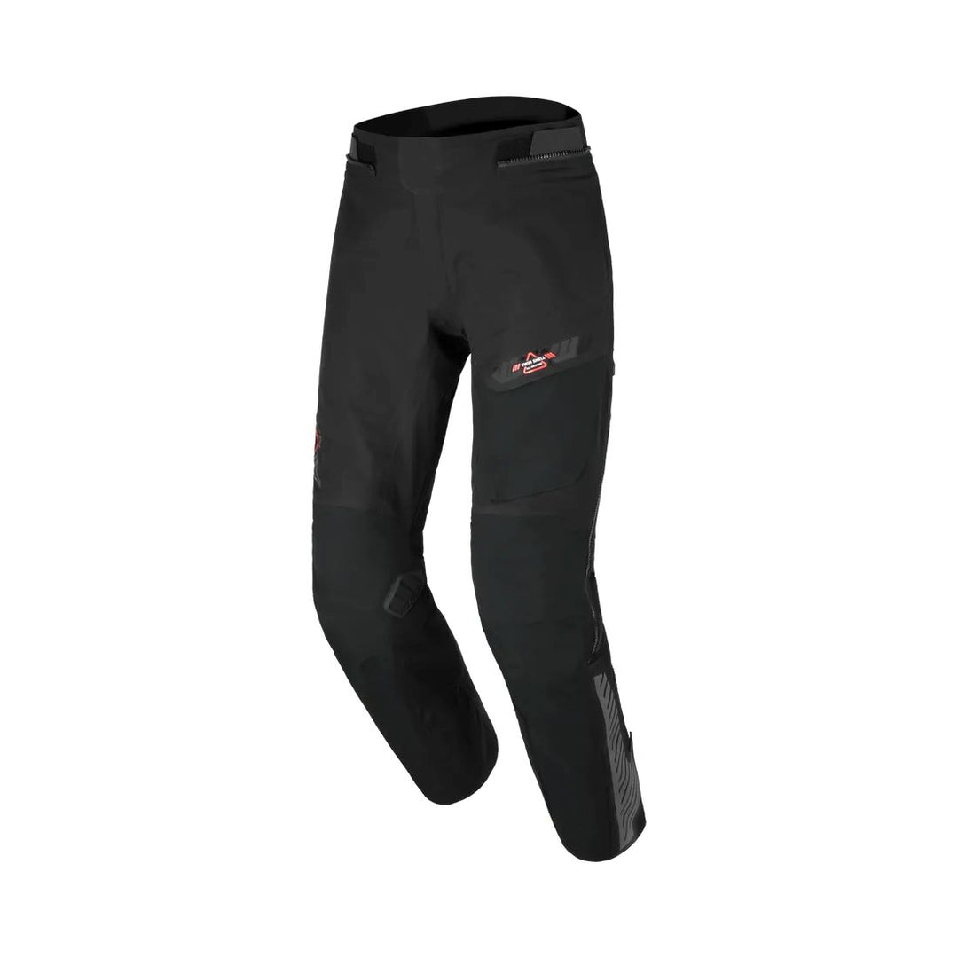 motorcycle pants macna synchrone waterproof laminated twin shell air burst storage bag risc easy cuff side eye lightweight mesh black touring adventure adv front