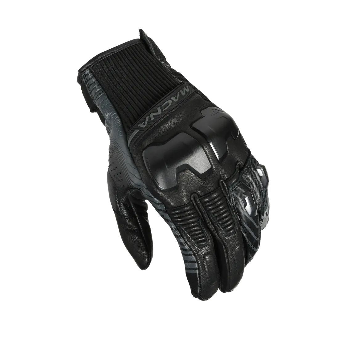 motorcycle gloves macna ultraxx cow goat leather touch tip armax perforated risc protection black touring adventure adv top