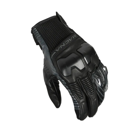 motorcycle gloves macna ultraxx cow goat leather touch tip armax perforated risc protection black touring adventure adv top