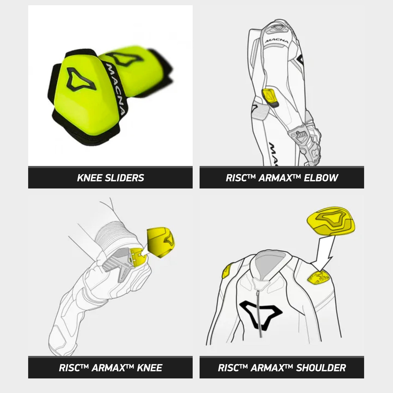 Motorcycle leather suit Macna, Mizuro racing custom suits kangaroo